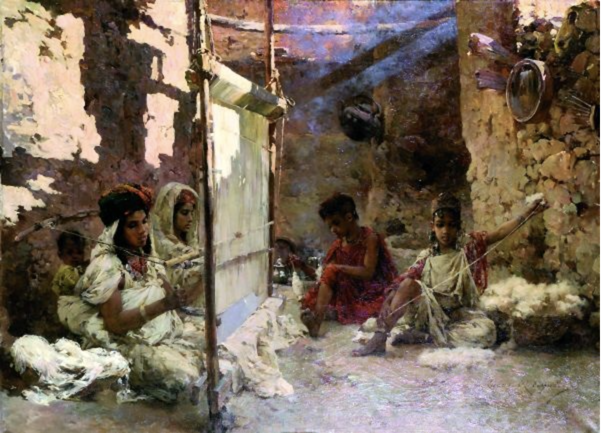 Marie Aimée Lucas-Robiquet’s Orientalist Paintings of Tunisian Weavers